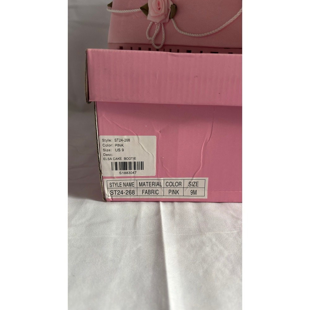 $130 NWT Dolls Kill Sugar Thrillz Elsa Cake Bootie Pink Platform Boots Women's 9 - Picture 3 of 9